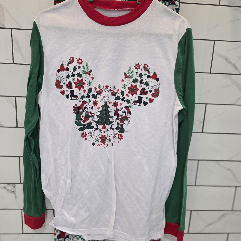 Disney Holiday Pajama Set - Green and Red